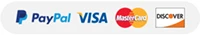 PayPal, Visa, Mastercard, Discover